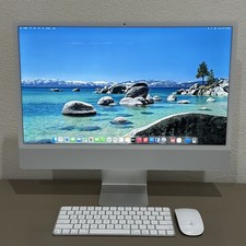 Apple iMac 24" Silver 2021 M1 8-Core GPU 16GB RAM 256GB SSD A2438