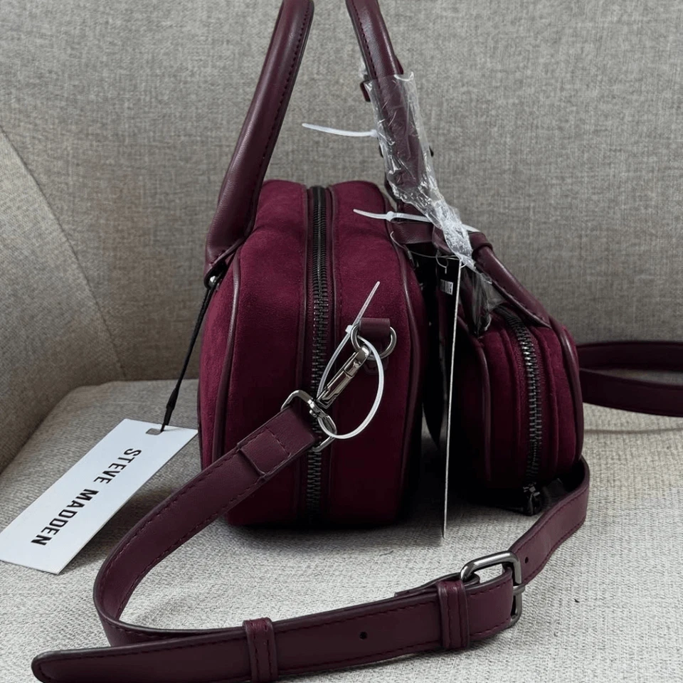 NUEVO Bolso de Hombro Steve Madden Gamuza Foto 4 de 4