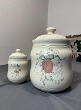 Vintage International China Company Ceramic Cookie Jar; Set of 2