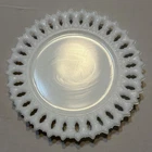 Kemple Milk Glass Sheaf of Wheat 7.25” Salad Plate Vintage