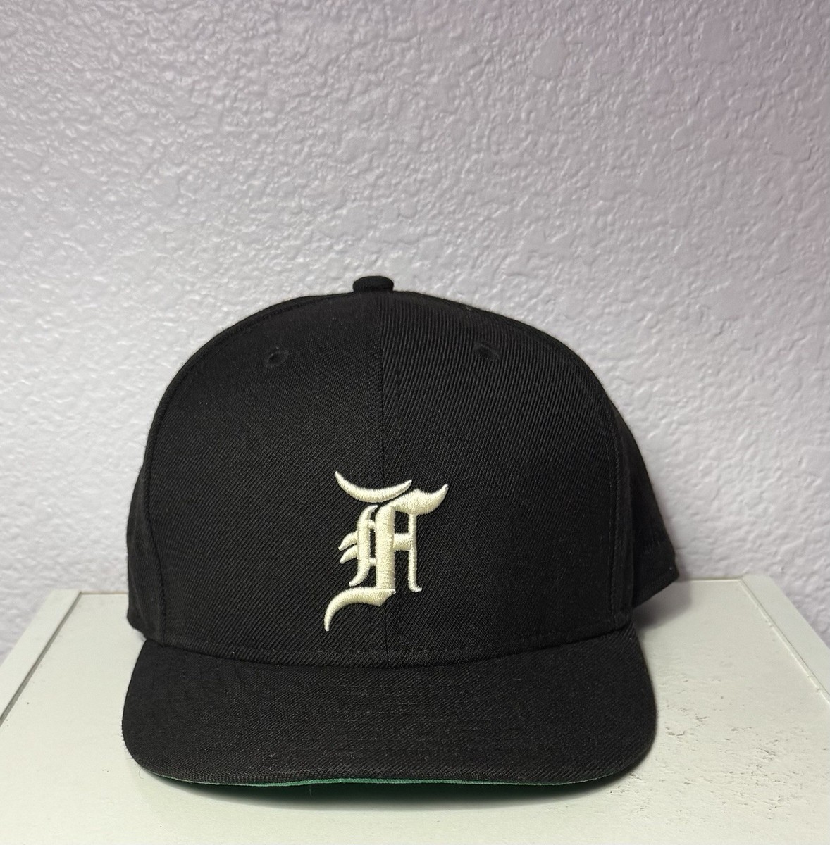 New Era x Fear Of God Essentials Fitted Hat 7 3/8 5950 Black Wool