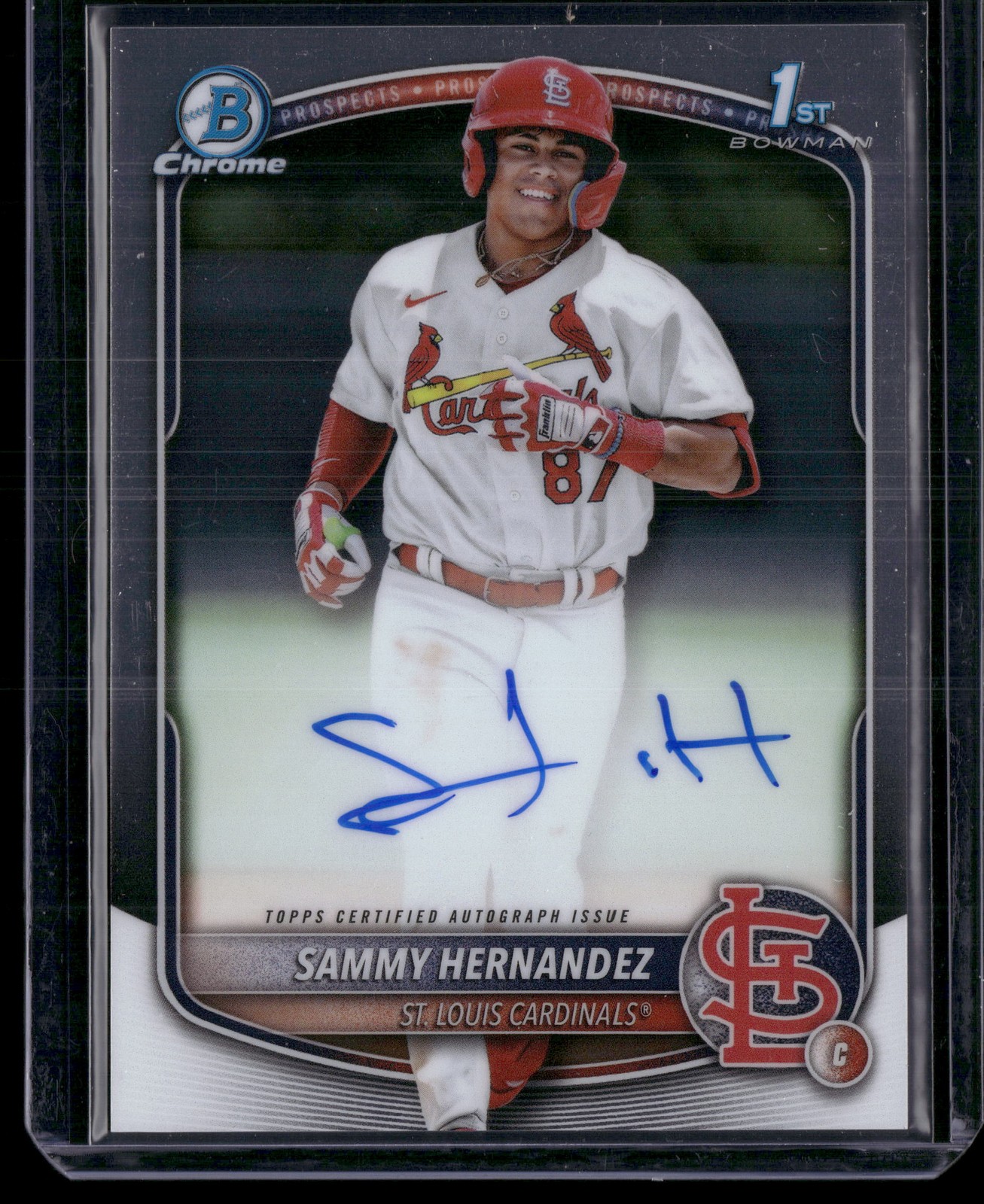 2025 Bowman Chrome #CPA-SH Sammy Hernandez Prospect Autographs