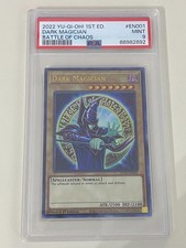 Yugioh - Dark Magician - 1st Edition Ultra Rare PSA 9 Mint - Plus Free Pack 