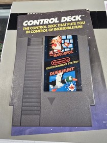 NES Nintendo Action Set NTSC Original Box Foam Tray CIB Tested Works Mario Bros