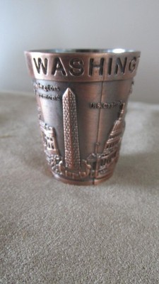 Washington DC Copper Metal  Shot Glass   Free Shipping