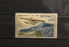 Monaco Scott 567 Plane  Nieuport  Over Monte Carlo 1964 VF MNH
