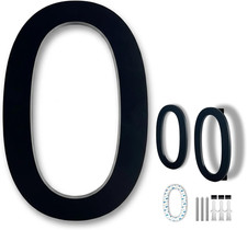 8 Inch Large Modern House Numbers for Outside, Easy Floating  Adhesive Back Ins