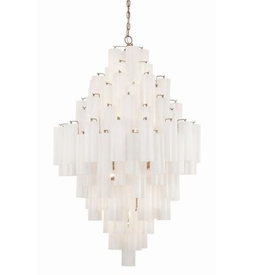 Crystorama Lighting Group Large Addis 20 Light 31''W Crystal - Brass