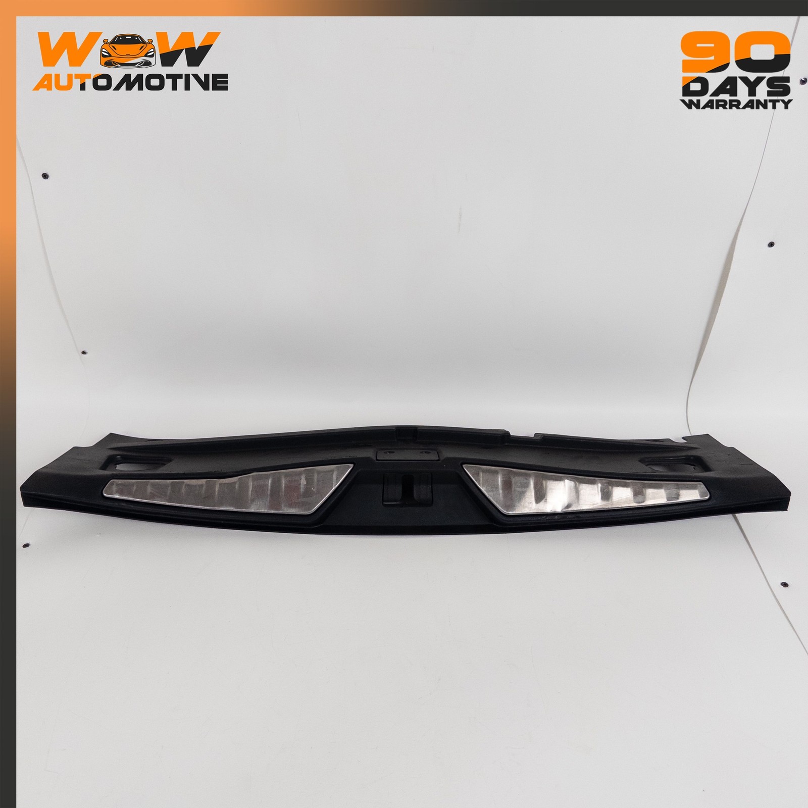 13-19 MASERATI QUATTROPORTE GTS REAR TRUNK SCUFF PLATE LOCK COVER BLACK OEM