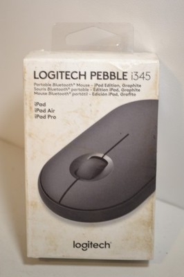 Logitech Pebble i345 Wireless Bluetooth Mouse for iPad, Graphite (910-005948)