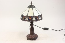 Table Lamp Glass Shade Leaded Glazing Tiffany Style (IH723)