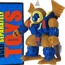 Vtg Battle Beasts KNIGHT OWL #46 no rub original 1987 series 2 Hasbro figure