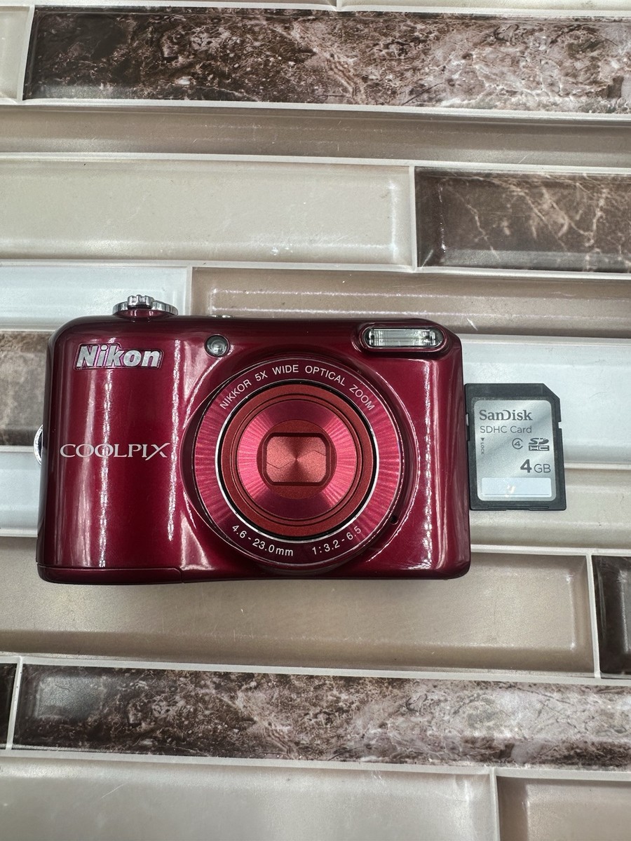 Nikon COOLPIX L28 20.1MP Digital Camera - Red for sale Nikon COOLPIX L28 20.1MP Digital Camera - Red for sale