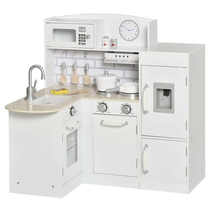 Cuisine Bois Jeu D'imitation Enfant Ans Nombreux Accessoires Rangements Inclus