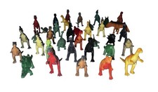 VTG Lot Of 30 Small Dinosaur Figures