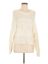 Wild Fable Women Ivory Pullover Sweater M