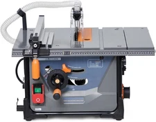 8.5-Inch Table Saw 5000 RPM 2000W 15A 98% Dust Extraction Rate Compact Low Noise