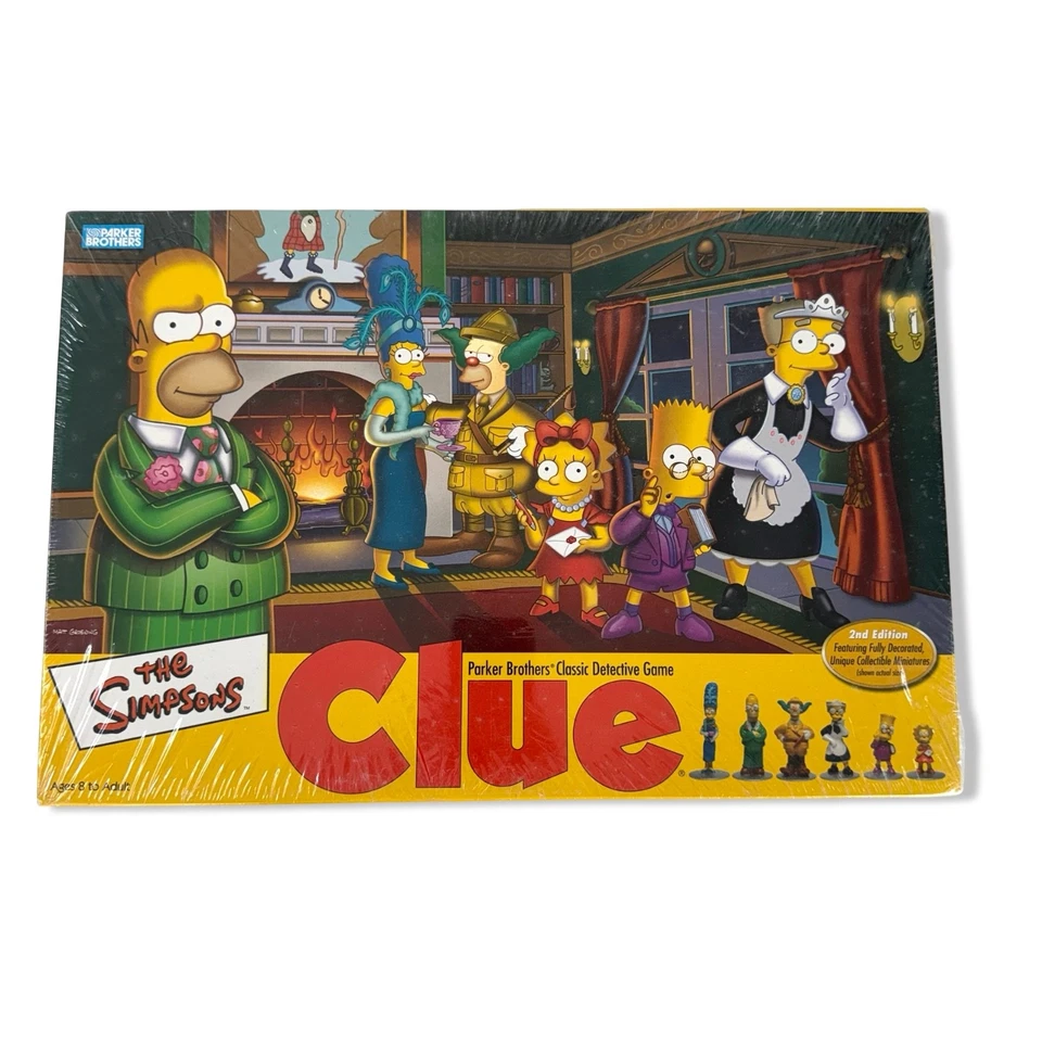 Clue THE SIMPSONS Board Game Parker Brothers 2nd  Edition *NEW -Open Plastic* - Image 4 of 4