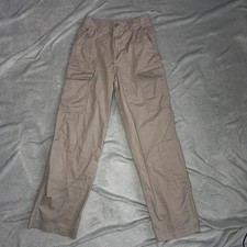 Ladies H&M Brown Beige Cargo Pants Size 34 EU UK 6/8 100% Cotton High Quality