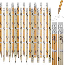 20 Stück Pferde Bleistifte, Bleistifte mit Radiergummi Mitgebsel Pferd Party Kin