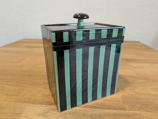 Hedwig Bollhagen Keksdose / Dose grün schwarz