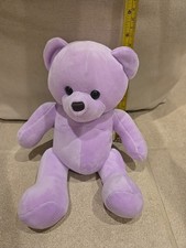 Beautiful Plush 7 Inch Purple Teddy Bear Soft Cute Clean