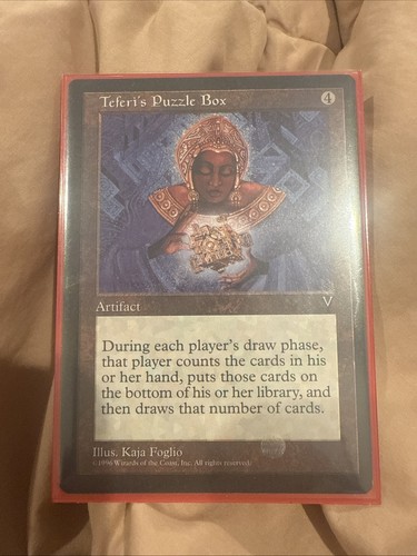 1996 Magic The Gathering Visions Vintage Teferis Puzzle Box - Picture 1 of 4