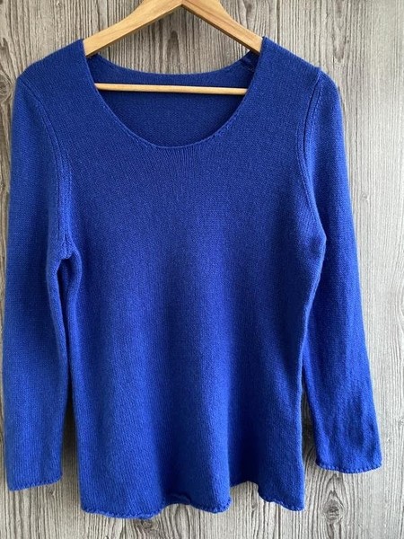 Women Peter Hahn Sweater Navy Cashmere 42