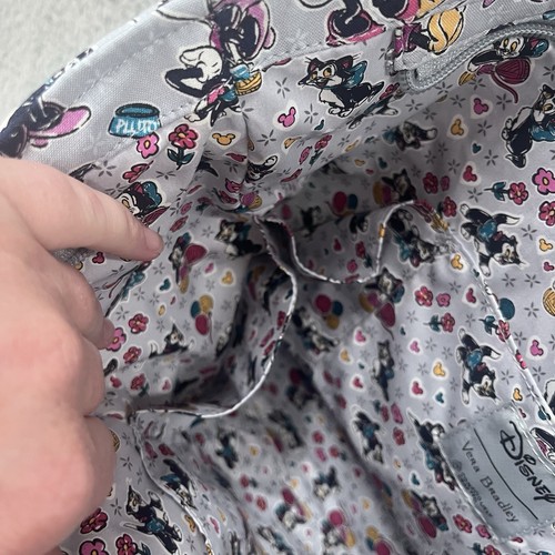 Borsa piccola floreale divertente famiglia Topolino Vera Bradley Disney nuova con etichetta - Foto 10 di 15