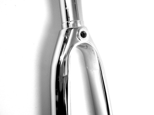 Gabel 1" klassisch Rennrad Chrom Stahl 1Zoll - AUSSTELLUNGSSTÜCK - siehe Beschr. - Bild 2 von 7