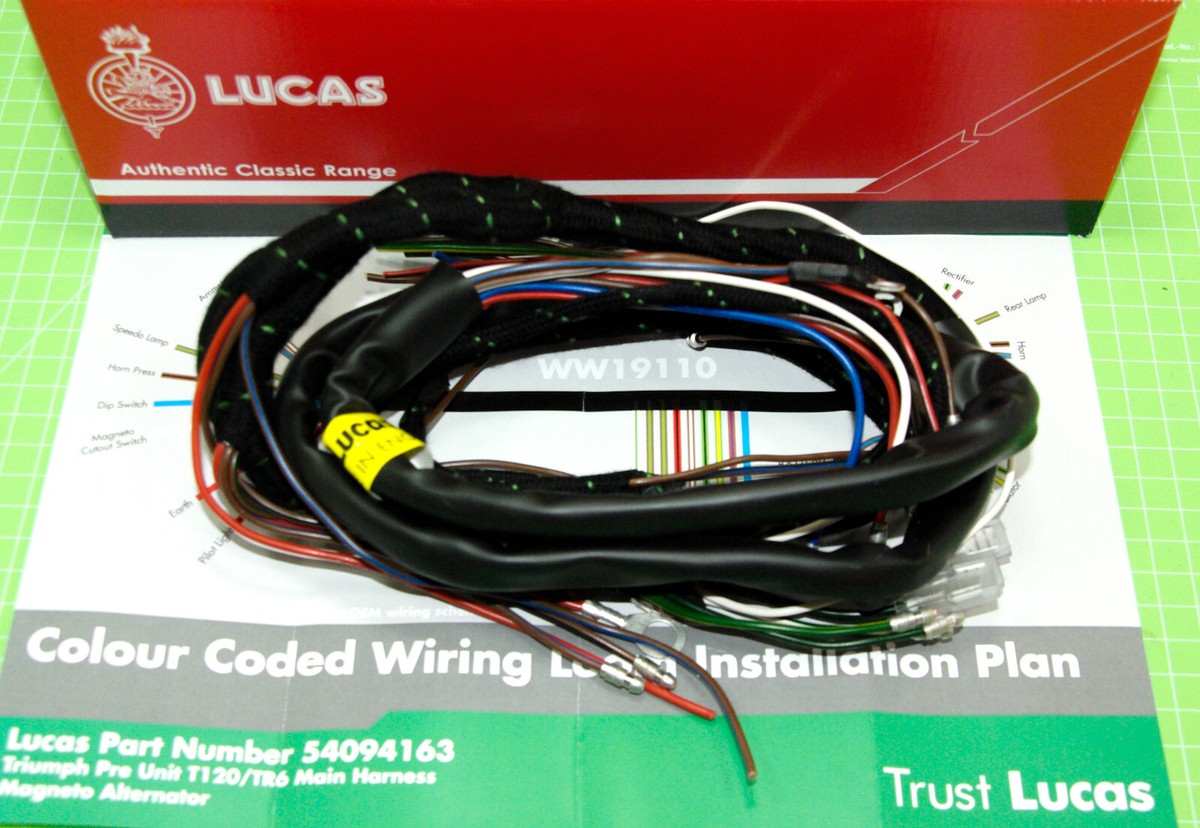 LUCAS 54944995 Kabelbaum gewebe Wiring Harness braided pre
