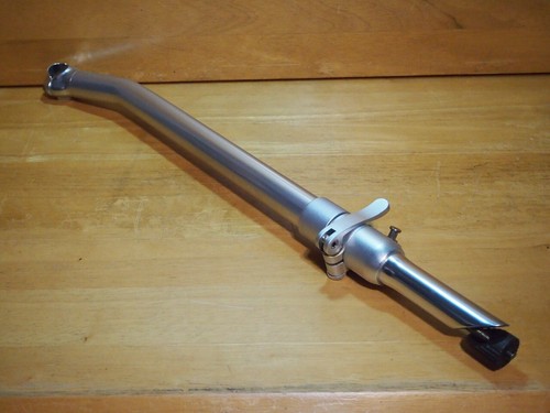 UNO folding bike stem 25.4mm quill 1-1/8" threaded fork foldable tall riser nos - 第 3/10 張圖片