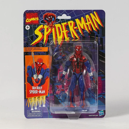 Spider-Man Retro Marvel Legends Ben Reilly Simbionte Spiderman Juguetes de 6 pulgadas Regalos - Imagen 9 de 18