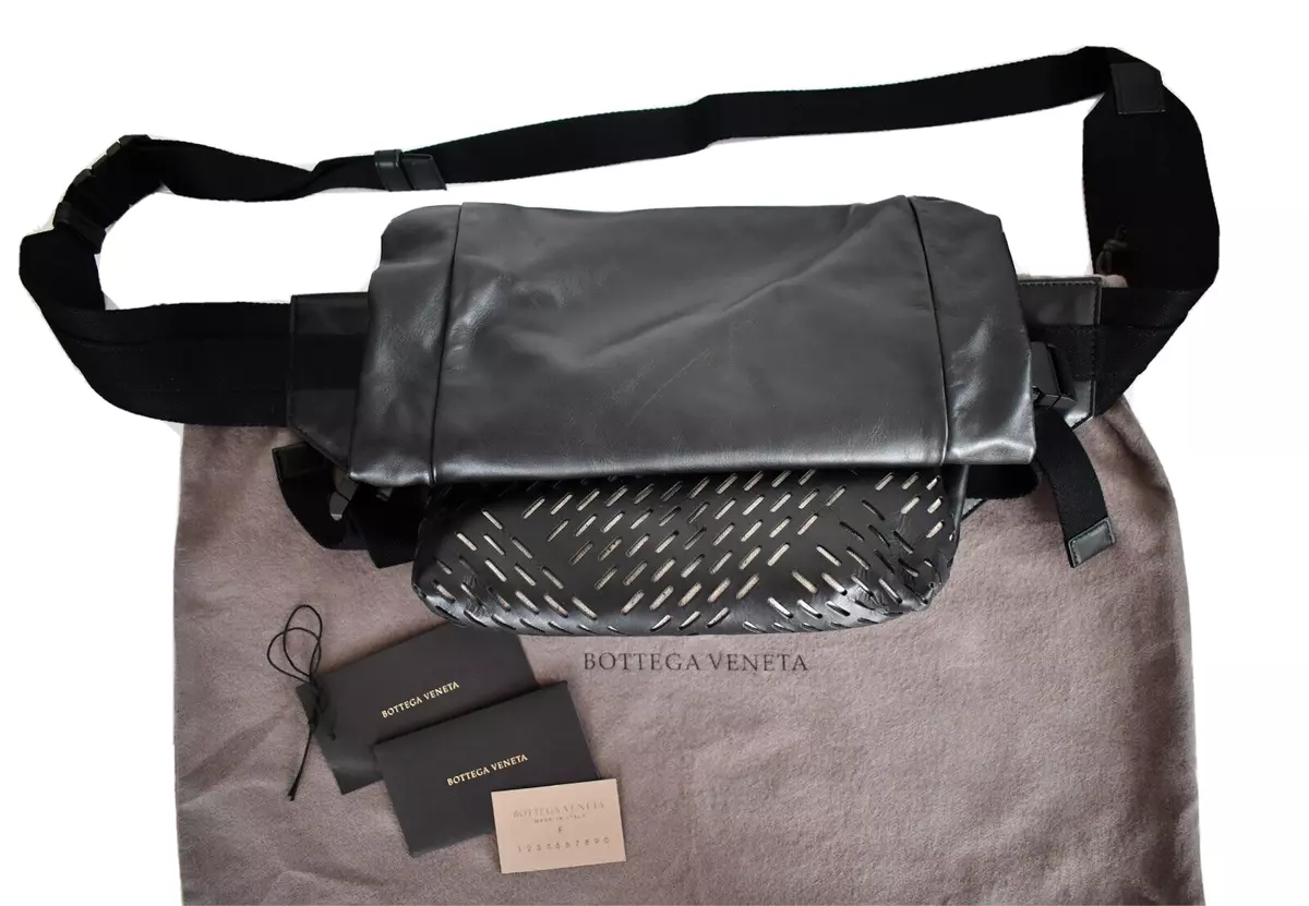 Perforated store crossbody bag