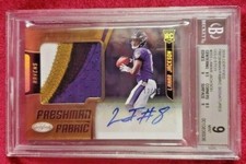 2018 PANINI CERTIFIED- LAMAR JACKSON- AUTO/JERSEY PATCH RC- BGS 9/10...../25
