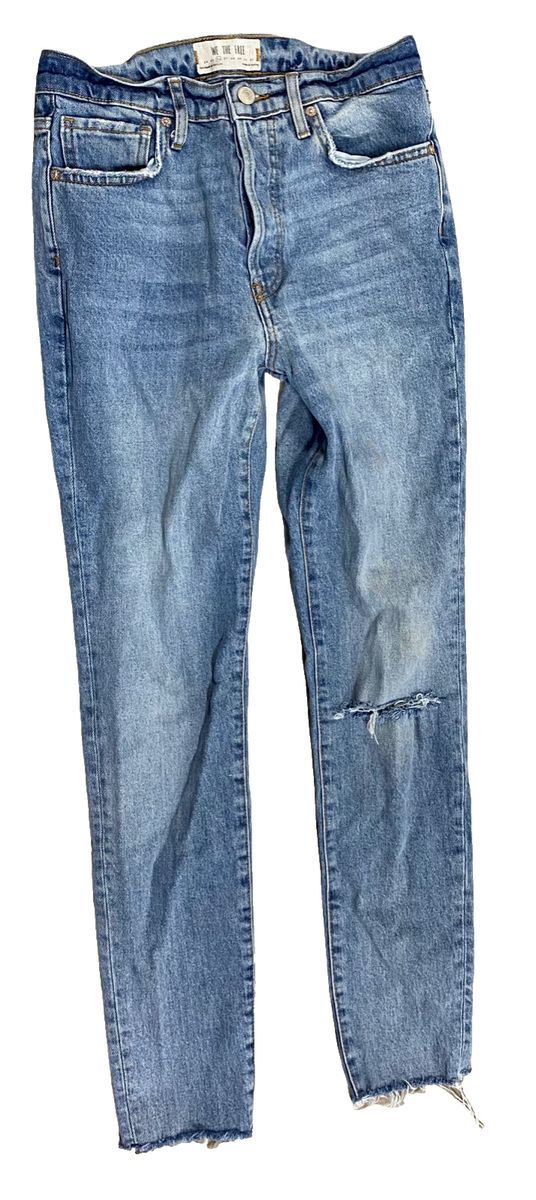 Free People Distressed Skinny Jeans Pants Bottoms Women's Size 26