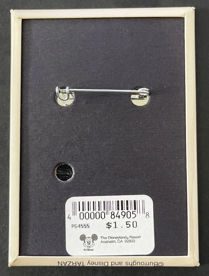 Vintage Disneyland Pinback Button Tarzans Treehouse Adventureland 1999 - Image 3 of 3