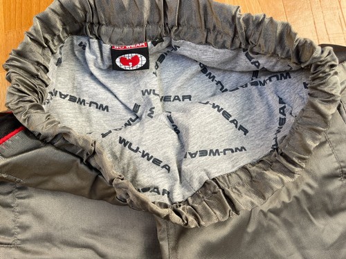 WU WEAR pants, Wu-Tang Clan, shiny vintage hip hop track pants 90s hip hop Y2K S - Picture 10 of 12