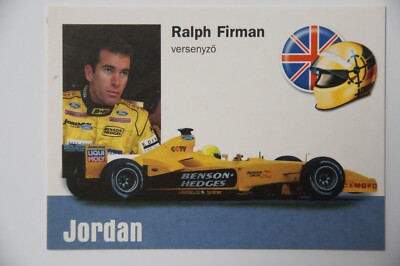 Ralph Firman - 2003 Jordan Ford - 2003 Hungarian Lulu card - extremely rare