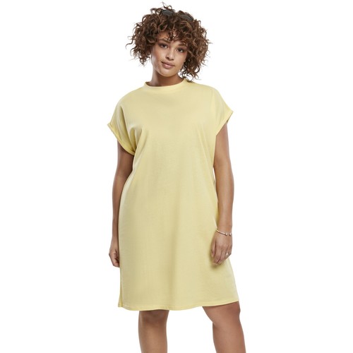 Urban Classics Ladies Turtle Extended Shoulder Dress Damen Sommer Kleid XS - 5XL - Picture 124 of 161