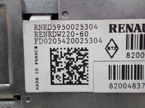 RENAULT CLIO KANGOO CD PLAYER RADIO STEREO & RADIO CODE 'UPDATE LIST' 8200483751 - Picture 5 of 7