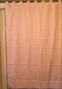 Jcpenney W82 X L63 Baby Pink Tab Top Pair Curtains Window