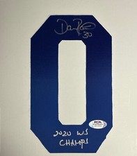 Dave Roberts Signed Blue Jersey Number Only #0 Dodgers '2020 WS Champs' PSA