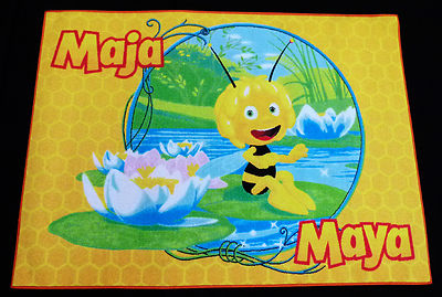Maya 04) super süsser Biene Maya Kinderteppich Spielteppich 133cm x 95cm 