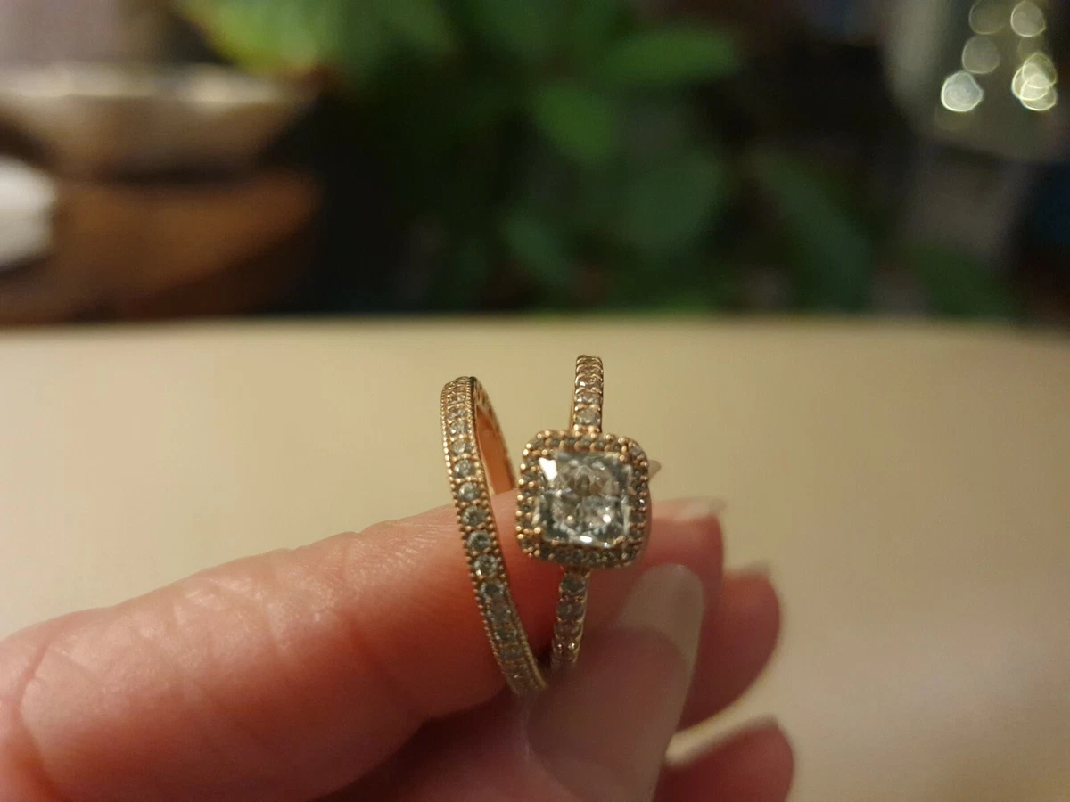 Pandora engagement clearance ring set