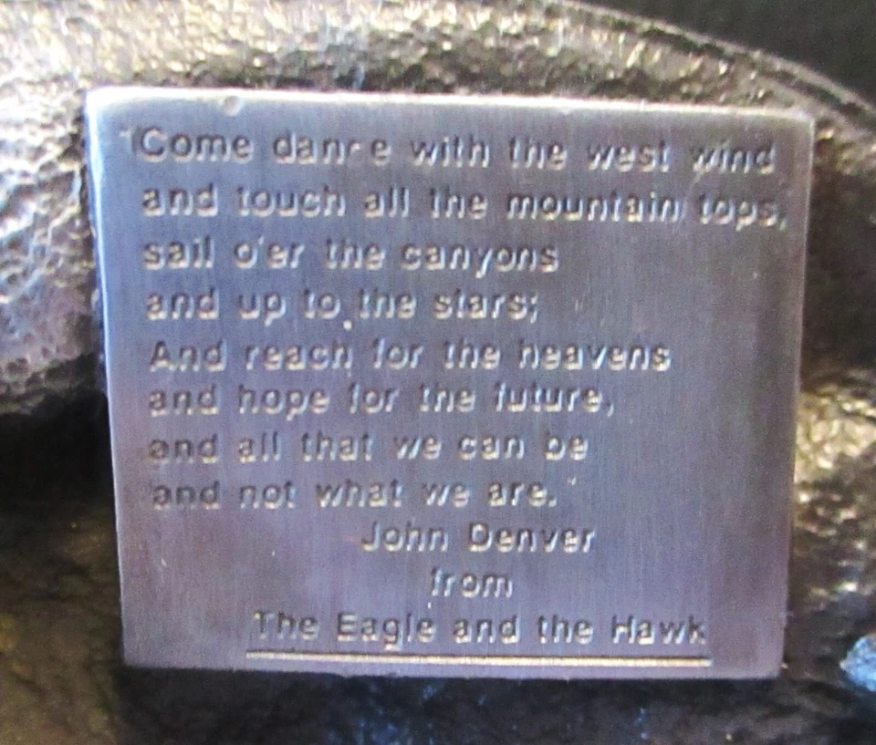 John Denver Song Eagle & Hawk Esmalte Peltre Cinturón Hebilla Siskiyou 1988 De Colección 3D Foto 2 de 3