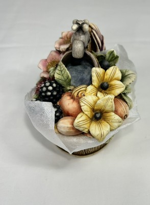 Harmony Kingdom Garden ''Fall Bouquet'' Box Figurine Handcrafted HG4LEBQF NIB