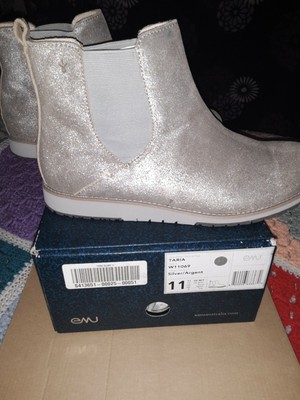 silver booties size 11