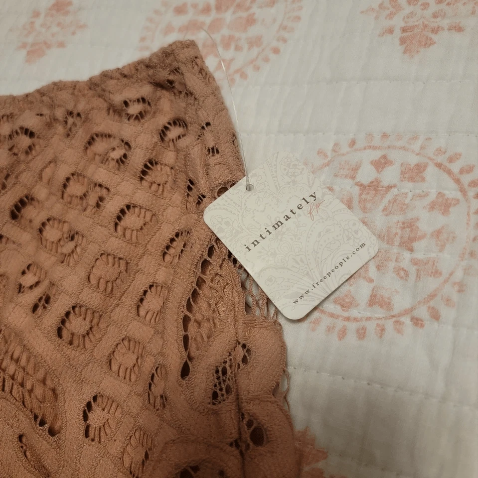 НОВЫЕ кружевные шорты Intimate Free People Adella в балетных румянах размер XL новые с ценниками - Изображение 3 из 4