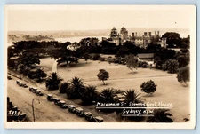 Sydney NSW Australia Postcard Macquarie St. Showing Govt. House 1935 RPPC Photo